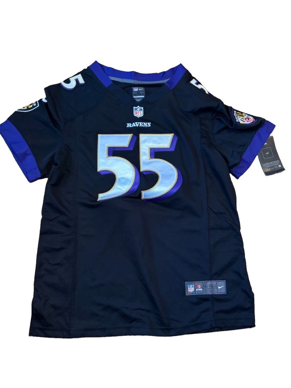 Nike Official Baltimore Ravens Stitched On Field Terrell Suggs Jersey #55 - XL